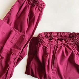 2 PAIRS OF MOBB SCRUBS PANTS